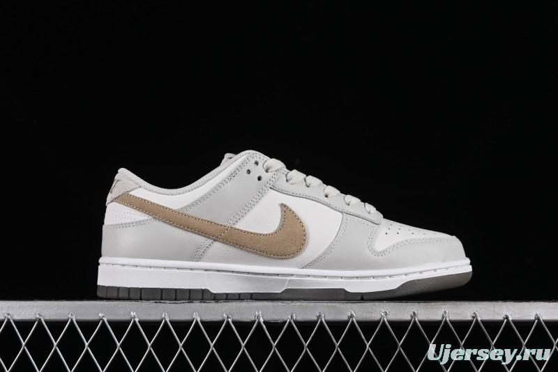Nike Dunk Low SB Casual Sneakers in Light Grey/Khaki - FJ4188-001