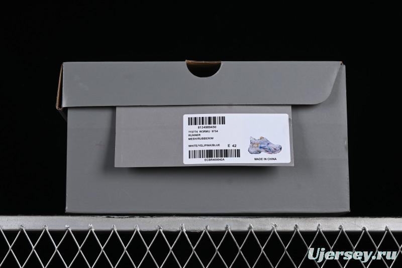 Balenciaga Runner Kith Four Color Retro Casual Sneakers - W3RBMU9754