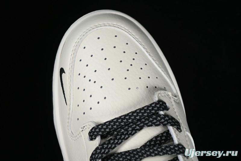 Nike SB Dunk Low Lightning Collaboration Off-White Black Starry Sky Anniversary High-End Custom Low-Top Casual Skate Shoes - XD1688-015