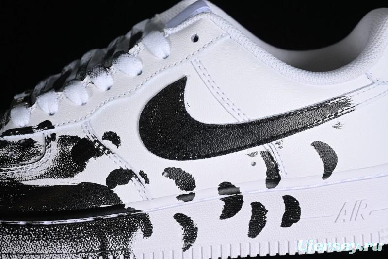 Nike Air Force 1 '07 Low Custom Hand-Painted 2D Industrial Scene Casual Sneakers - 315122-311