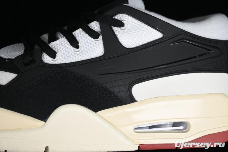 Nike Air Jordan 4 Remastered Sneakers in Black, Light Bone and Dark Grey - FQ7939-100