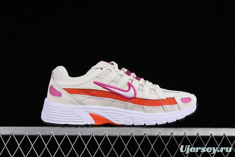 Nike P-6000 Retro Casual Sneakers Dad Shoes with Layered Design and Lightweight Body - CW1351-100