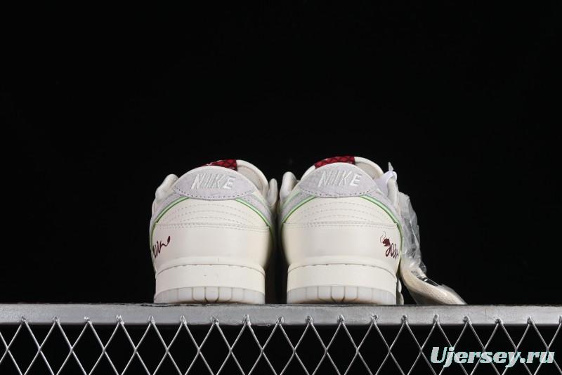 Nike SB Dunk Low Year of the Dragon Limited Edition - White Dragon Anniversary Custom Low-Top Casual Skate Shoes - CF3688-001