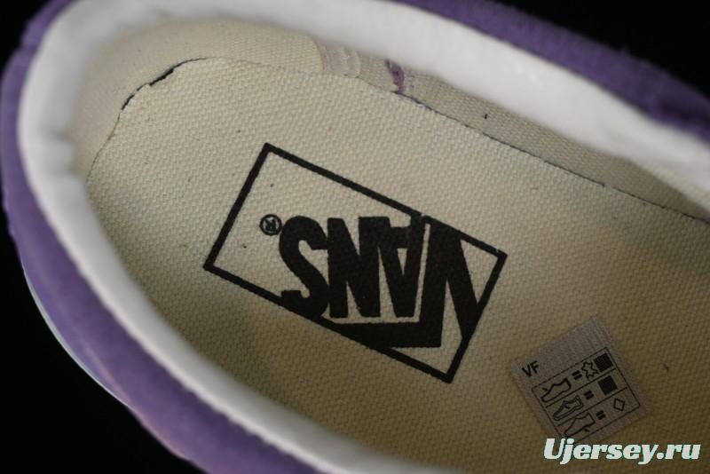 Vans Style 36 Low-Top Skate Shoes with Purple Embroidery - VN000CRPGRN