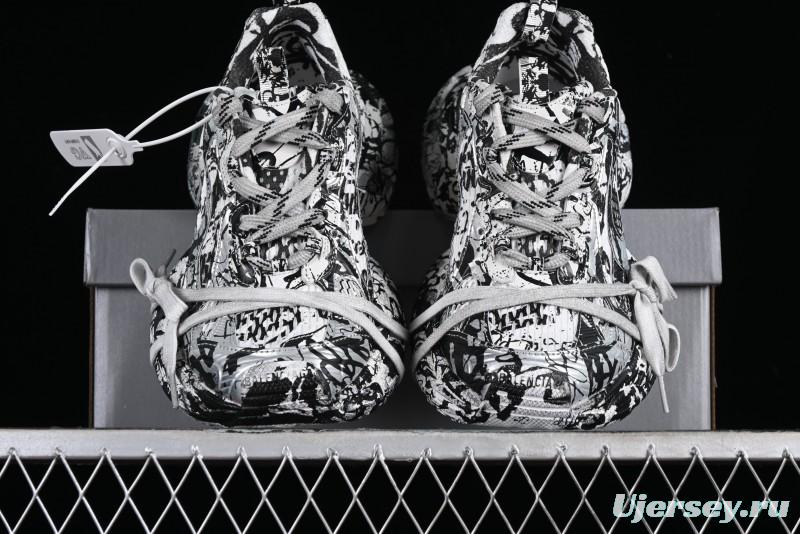 Balenciaga Phantom Sneaker Graffiti Running Shoes - W2RG39010
