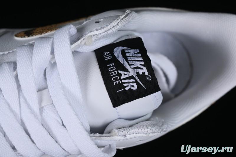 Nike Air Force 1 '07 Low Casual Sneakers with Full-Length Air Cushion - AO1635-100