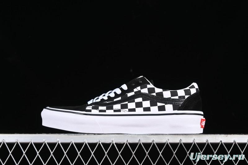 Vans Old Skool Checkerboard Low-Top Casual Skate Shoes - VN0A0009QCPA2