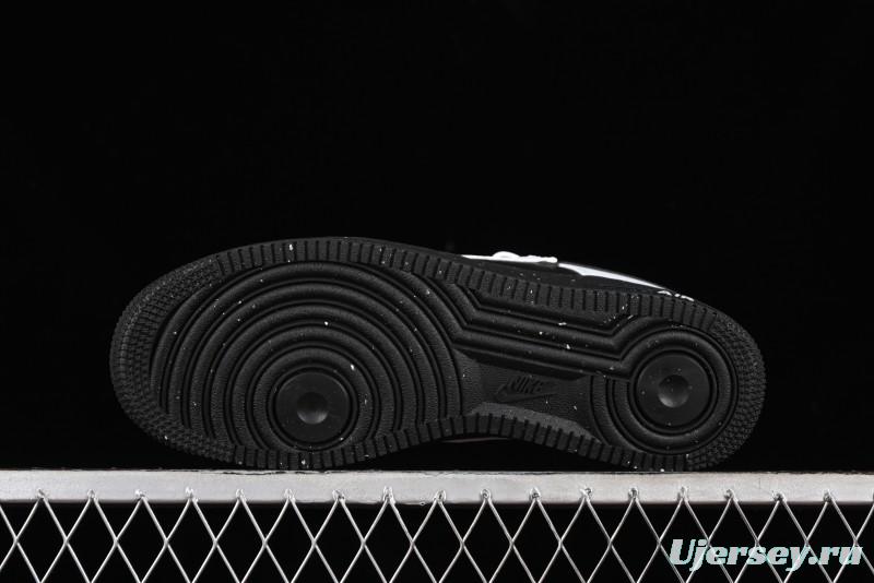 Nike Air Force 1 '07 Low Casual Sneakers with Broken Swoosh Design - HF9096-001