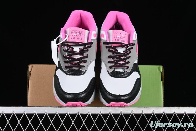 Nike Air Max 1 Retro Running Shoes with Half-Sole Air Cushion - HF3713-003