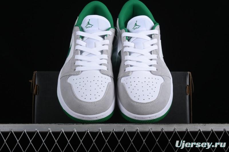 Nike Air Jordan 1 Low Golf Shoes Retro Grey White Green - DD9315-112