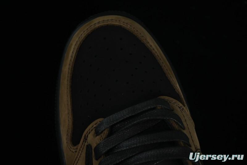 Nike Travis Scott x Air Jordan 1 Low OG AJ1 Reverse Swoosh Sneakers - DM7866-202