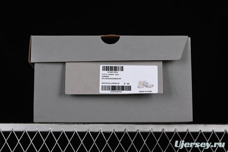 Balenciaga Runner Kith Four Color Retro Casual Sneakers - W3RNY0326