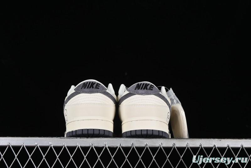 Nike SB Dunk Low Lightning Collaboration - Off White Navy Blue Small Blue Swoosh Anniversary High-End Custom Low-Top Casual Sneakers - XD1688-032