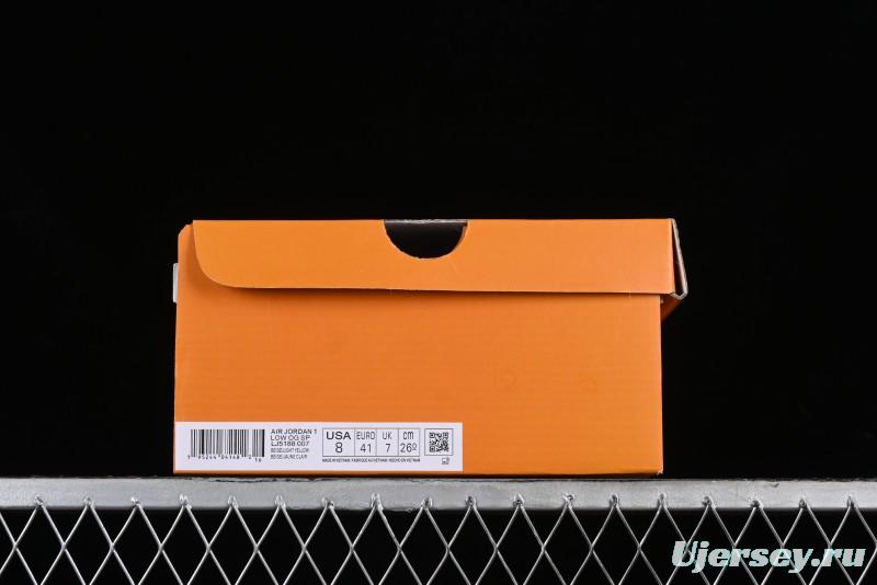 Nike Travis Scott x Fragment Design x Air Jordan 1 Low OG SP AJ1 LV Collaboration Light Blue Low-Top Casual Sneakers - LJ5188-007