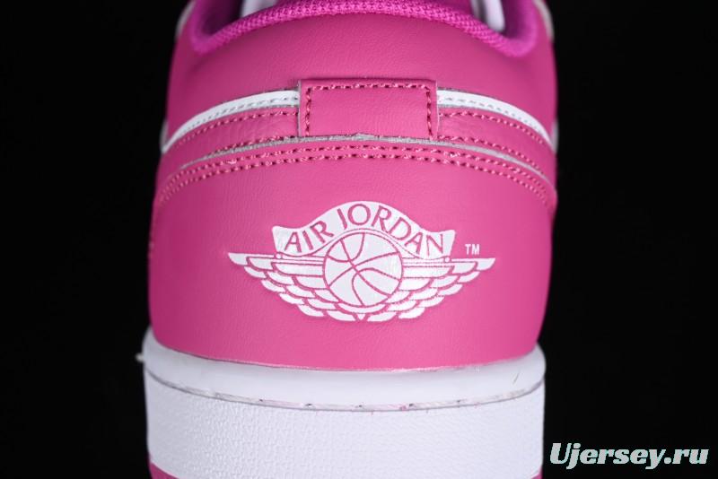 Nike Air Jordan 1 Low AJ1 Rose Pink Low-Top Casual Lifestyle Sneakers - FV8486-600