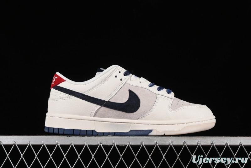 Nike SB Dunk Low Supreme Collaboration Anniversary Custom Low-Top Casual Skate Shoes - FC1688-142