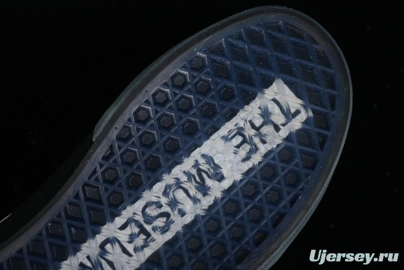 Vans Slip-On Classic Collaborative Hand-Painted Graffiti with Pink Accents and Crystal Outsole Checkerboard Slip-On - VN000CT5BPA