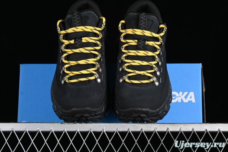 HOKA ONE ONE Tor Summit Low-Top Running Shoes with Geometric Cushioning for Stability and Traction - 1147952 BBLC