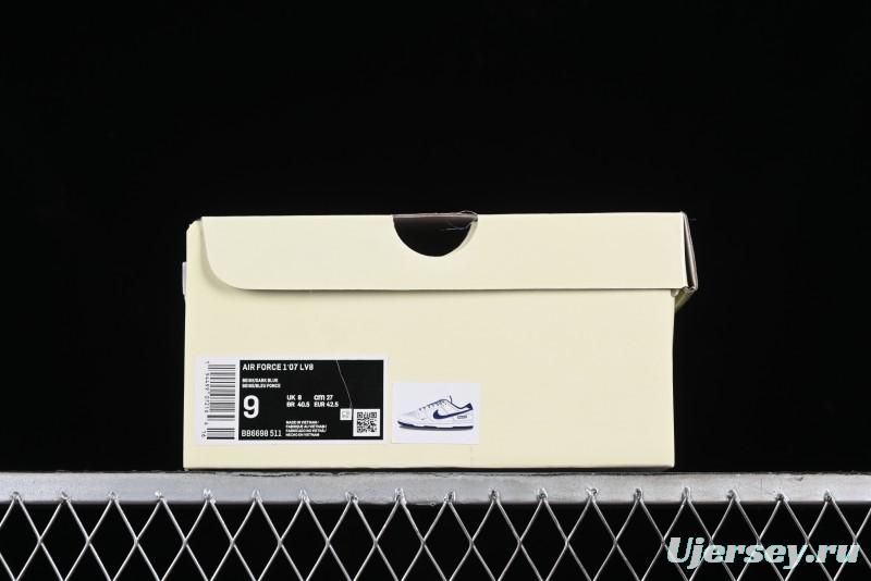 Nike SB Dunk Low Supreme Collaboration - Dark Blue Canvas Anniversary High-End Custom Low-Top Casual Skate Shoes - BB6698-511