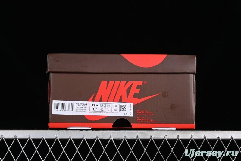 Nike Travis Scott x Air Jordan 1 Low OG AJ1 Reverse Swoosh Sneakers - DM7866-202