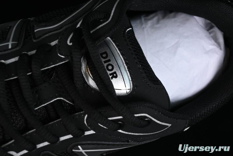 Dior B30 Sneakers with Reflective CD30 Logo and Lightweight Rubber Sole - CD30