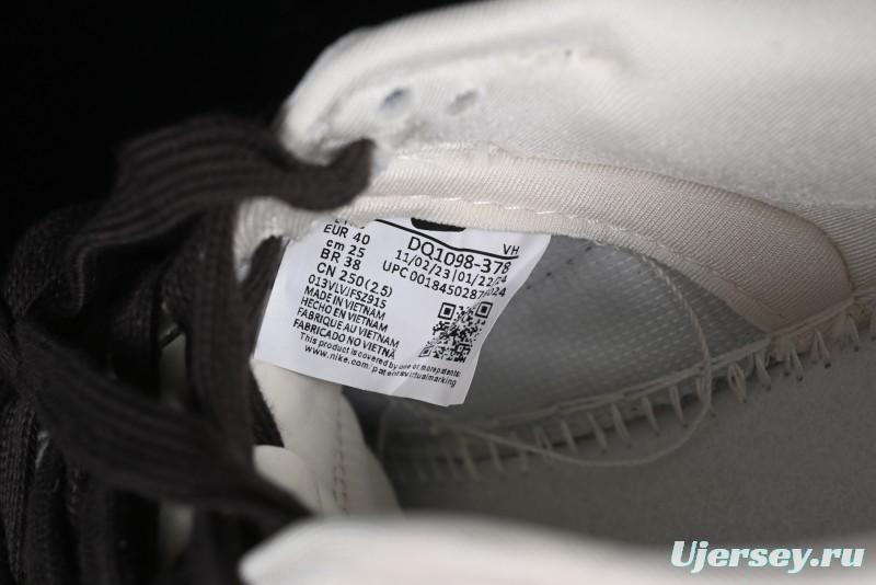 Stussy x Nike SB Dunk Low Anniversary Customized Casual Sneakers in Off-White Black Swoosh - DQ1098-378