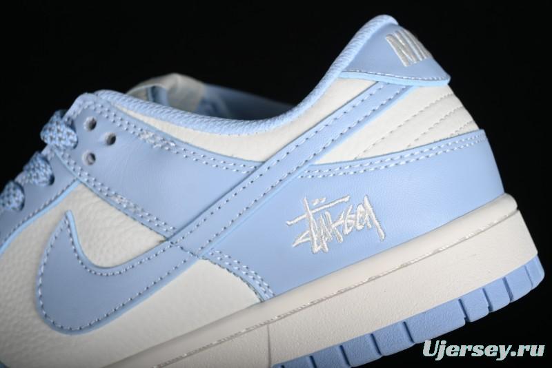 Nike SB Dunk Low Supreme Collaboration - University Blue Anniversary High-End Custom Low-Top Casual Skate Shoes - BB9898-004