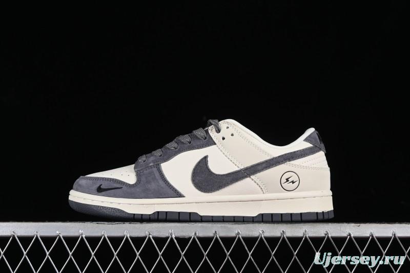 Nike SB Dunk Low Lightning Collaboration - Off White Navy Blue Small Blue Swoosh Anniversary High-End Custom Low-Top Casual Sneakers - XD1688-032