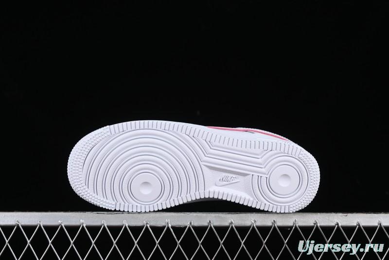 Nike Air Force 1 '07 Low Grey White Pink Casual Sneakers - HM3694-011