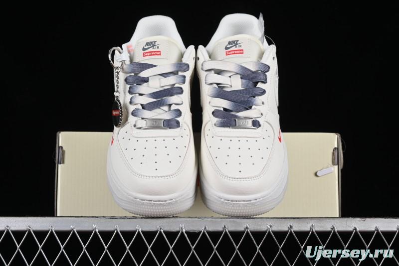 Nike Air Force 1 '07 Low LV Collaboration - White Grey Two-Tone Low-Top Casual Sneakers - XZ6188-005