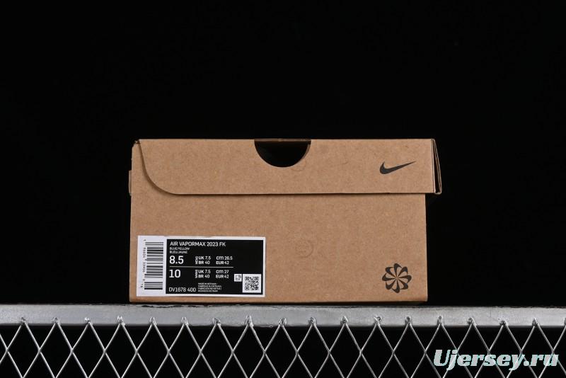 Nike Vapormax 2023 Flyknit Running Shoes with Full-Length Air Cushion - DV1678-001