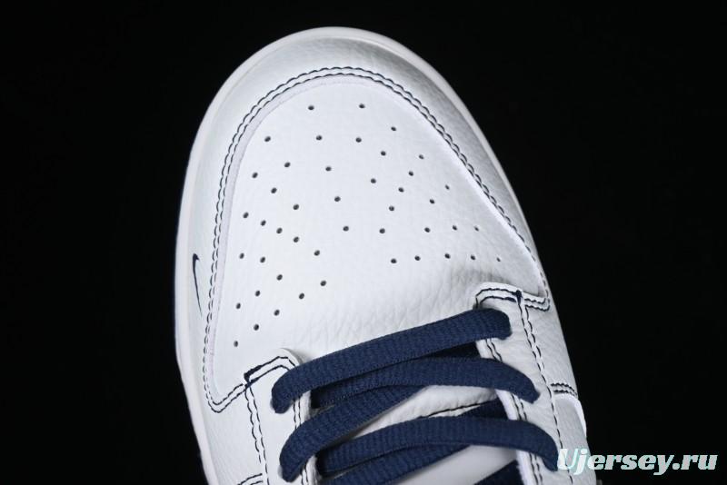 Nike Supreme x SB Dunk Low Collaboration - Navy Blue Anniversary High-End Custom Low-Top Casual Skate Shoes - DY1503-005