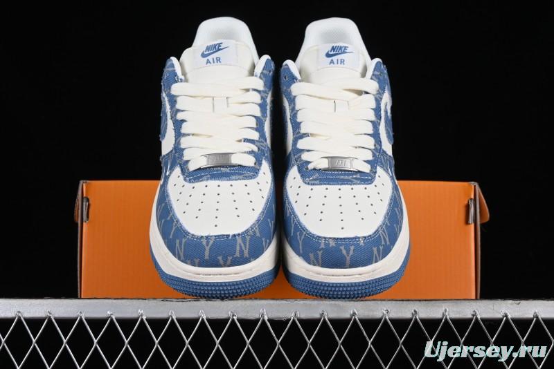 Nike Air Force 1 '07 Low LV Collaboration - Denim Double Swoosh Low-Top Casual Sneakers - HD1968-028
