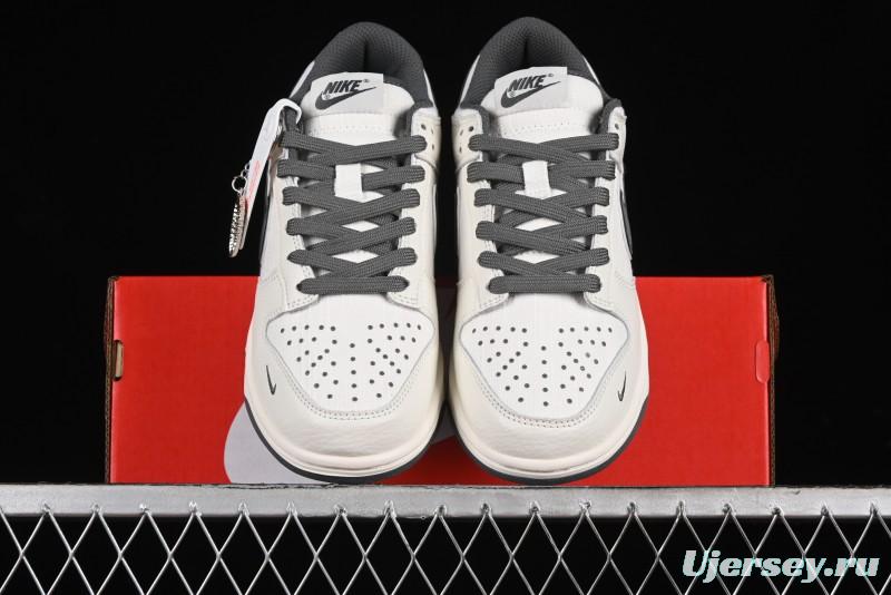 Nike SB Dunk Low Violent Bear Collaboration - Woven Grey Check Anniversary Custom Low-Top Casual Sneakers - KK1888-004