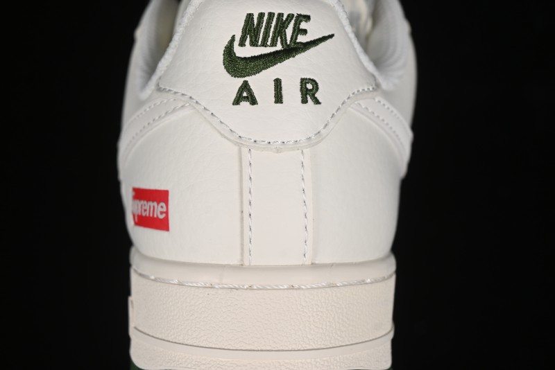 Nike Air Force 1 '07 Low Supreme Casual Sneakers in Beige Red Green - XZ6188-009