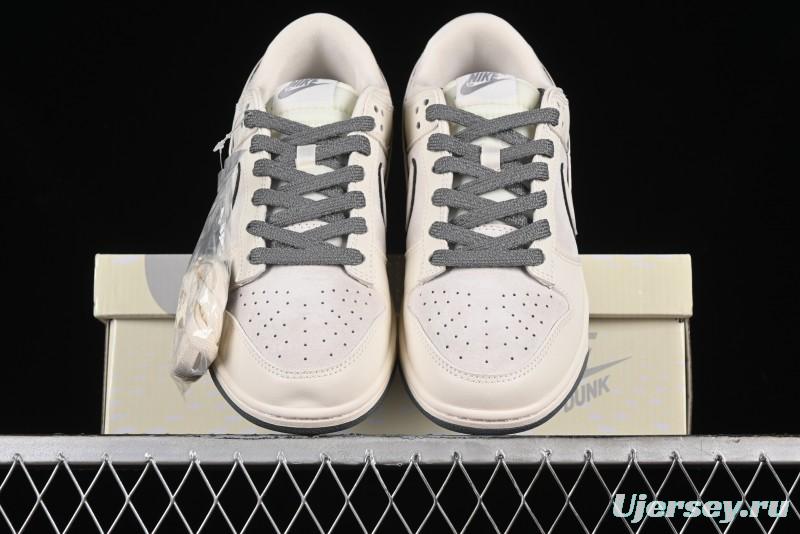 Nike SB Dunk Low The North Face Collaboration - Cement Grey Pig Anniversary High-End Custom Low-Top Casual Skate Shoes - XX2025-326