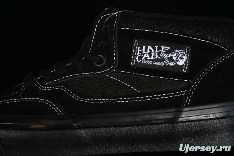 Vans Half Cab 33 DX Black Knight Anaheim Classic Retro Skate Shoes - VN0A5KX6BKA