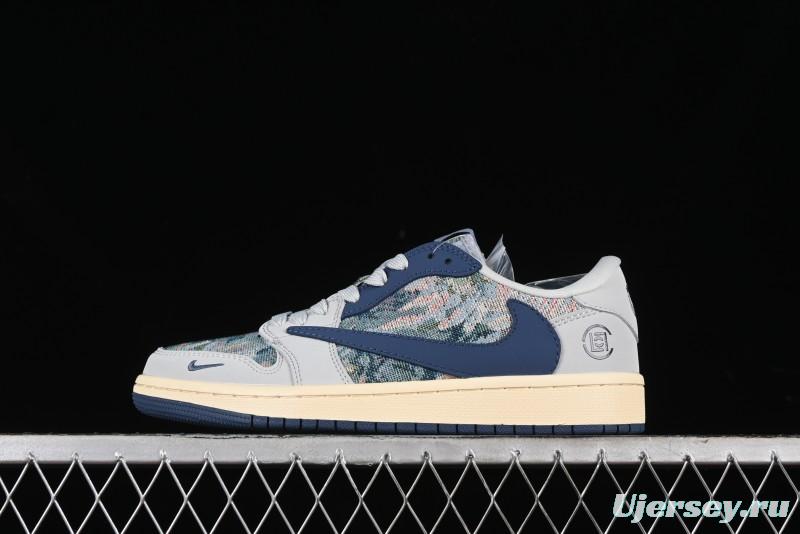 Nike Travis Scott x Fragment Design x Air Jordan 1 Low OG SP Retro Sneakers - JH6088-707