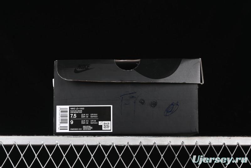 Nike Stussy Roshe Run LD-1000 Comfortable Versatile Non-Slip Durable Waffle Low-Top Casual Running Shoes - HM0950-001