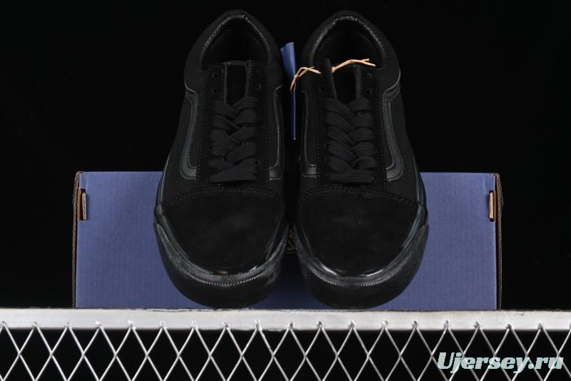 Vans Old Skool Premium Black Suede Retro Skate Shoes - VN000CXTBKA