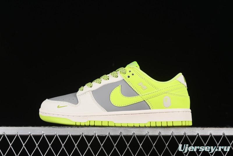 Nike SB Dunk Low BAPE Collaboration - Anniversary Premium Custom Low-Top Casual Sneakers - BB8969-005