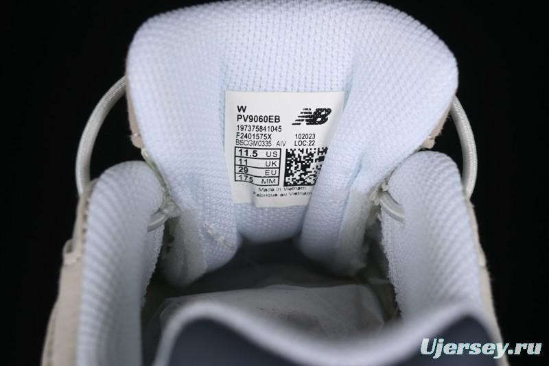 New Balance 9060 Series Kids Hook and Loop Sneakers - PV9060EB