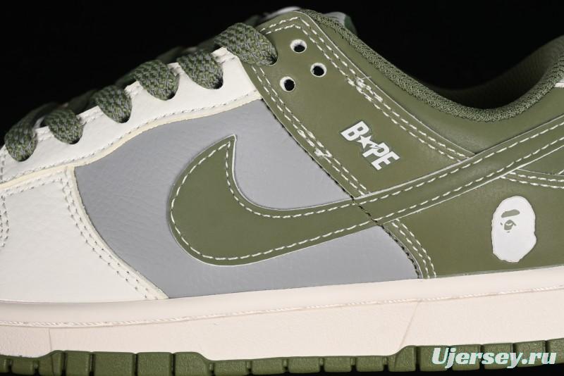 Nike SB Dunk Low Bape Collaboration Anniversary High-End Custom Sneakers - BB8969-004
