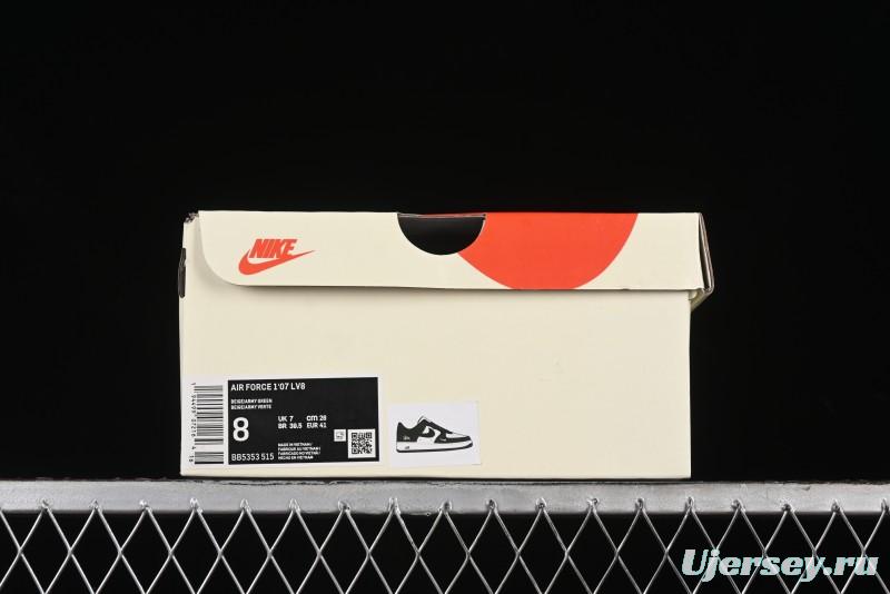 Nike Air Force 1 '07 Low Stussy Collaboration - Lotus Green Low-Top Casual Sneakers - BB5353-515