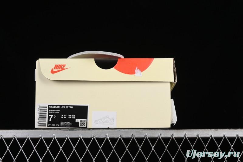 Nike SB Dunk Low Stussy Collaboration - Cream Apple Green Anniversary Custom Low-Top Casual Skate Shoes - XY1688-006