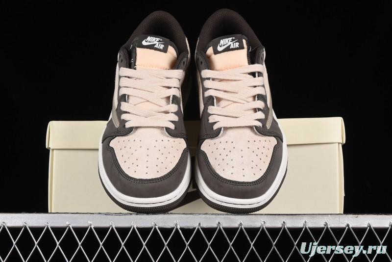 Nike Travis Scott x Air Jordan 1 Low OG Retro Basketball Shoes - DM7866-818