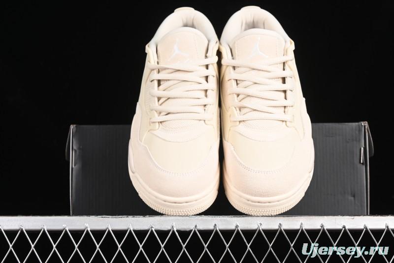 Nike Air Jordan 4 Remastered Retro Sneakers in White Grey - FQ7940-200