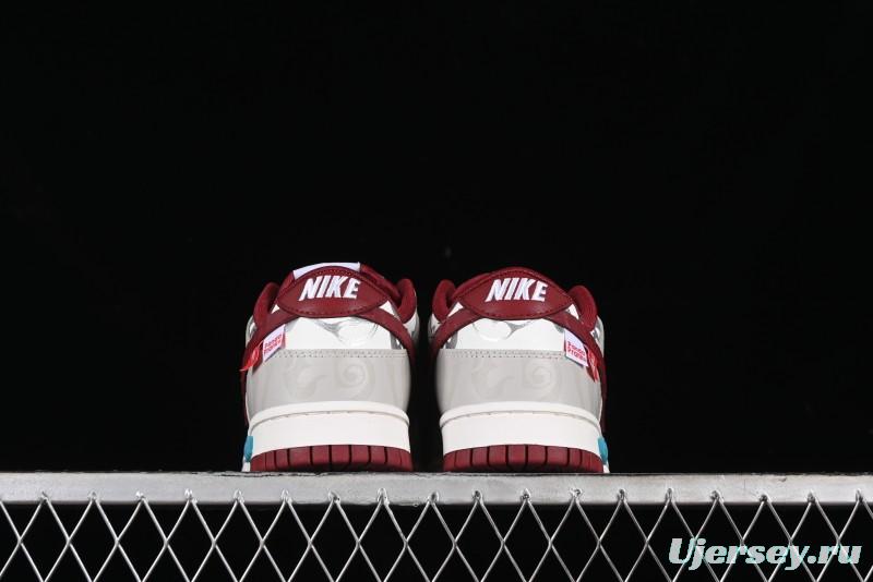 Nike Dunk Low Panda Prank CNY Year of the Dragon Limited Edition Team Red SB Low Top Casual Skate Shoes - DD1391-601