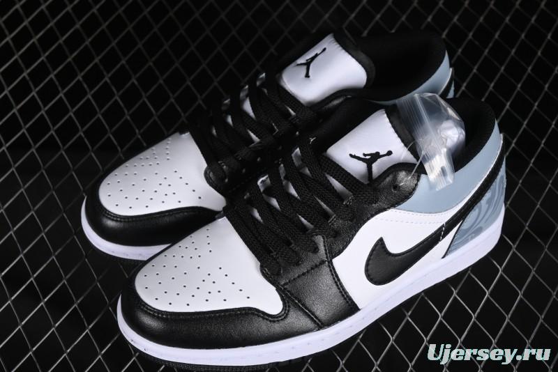 Nike Air Jordan 1 Low Retro Basketball Shoes with Cosmic Exploration Theme - 553558-132