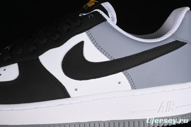 Nike Air Force 1 '07 Low Casual Sneakers in Black, White, and Gray - FB7162-081